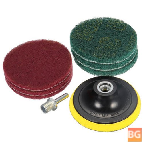 6-Pack of Abrasive Finishing Pads, 100/125mm