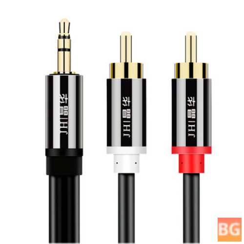 3.5mm to 2RCA Audio Cable - 3.5mm Hi-Fi Stereo Jack RCA AUX Cable Y Splitter Cable for Mobile Phones, Computers, Amplifiers, Home Theater