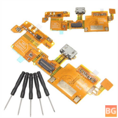 ZTE Blade V6 USB Charging Flex Cable with Tool