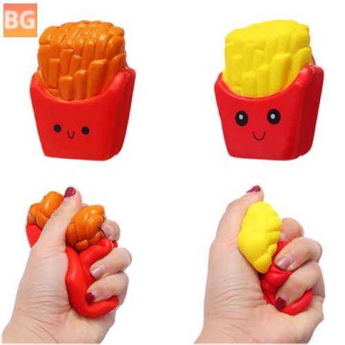 French Fries Squishy 10CM - Slow Rising Straps - Pendant - Soft Squeeze Scented Bread Toy