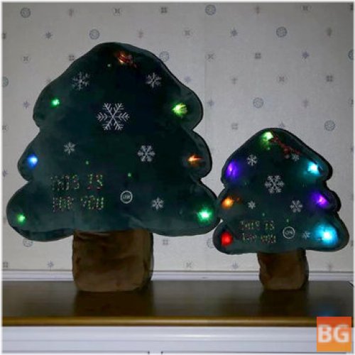 Christmas Tree Pillow - LED Glowing Toys