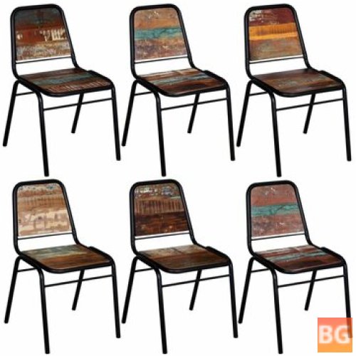 Chairs with recycled wood