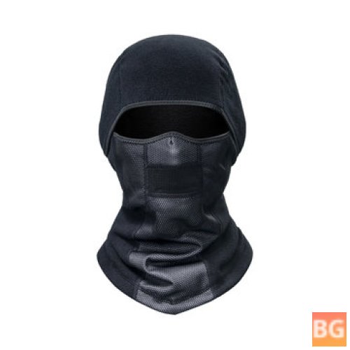Double Thermal Fleece Balaclava - Windproof, Waterproof Winter Mask
