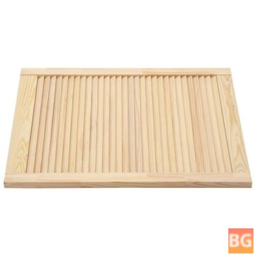 Solid Pine Louver Doors (4-Pack) - 61.5x49
