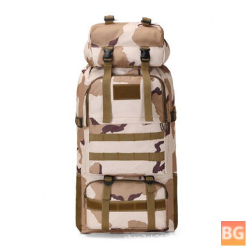 Hiking Backpack with a Camo Pattern