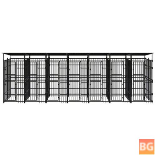 Outdoor Kennel with Roof - 138.9 ft²