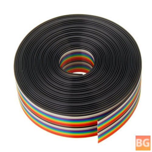 Rainbow Ribbon Cable - 5M Length, 20 Pin, 1.27mm Pitch