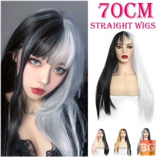 Black Wigs for Women - Long Hair - Mixed Colors - Heat Resistant