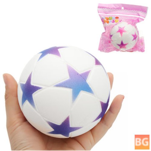 Soft Toy with Star Football Logo - 9.5cm