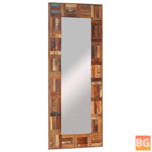 Wall Mirror 50x110 cm - Solid recycled wood