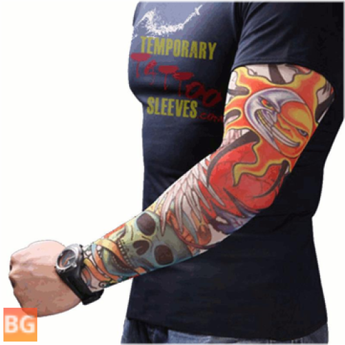 Tattoo Arm Sleeves - UV Sun Protection Cycling Fishing Climbing