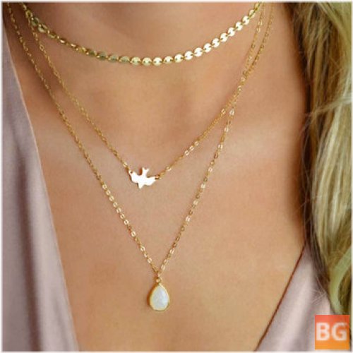 Layered Dove Necklace