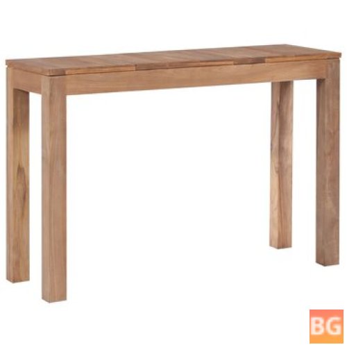 Teak Wood Wall Table with Natural Finish