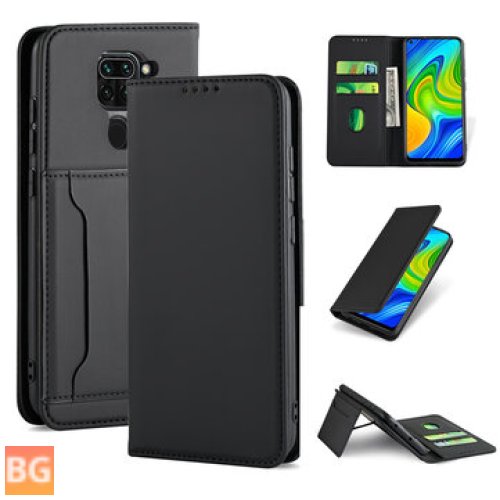 Redmi Note 9 / Redmi 10X Flip Leather Wallet with Slot for Up to 32 Cards/Simultaneously