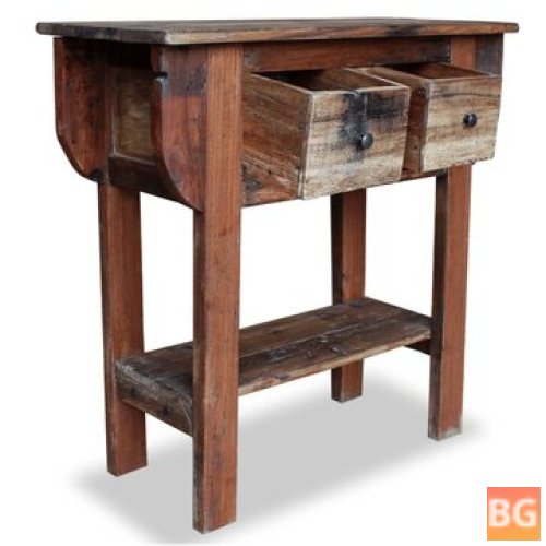 Console Table - Solid Wood 31.5