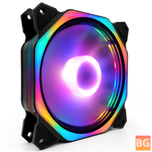 120mm RGB LED Fan with Mute Feature and Computer Cooling