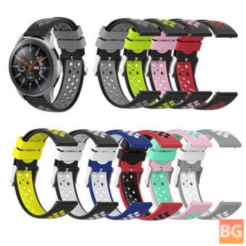 Soft Silicone Watch Band Replacement for Samsung Galaxy Watch3 42mm / 46mm / Gear S3