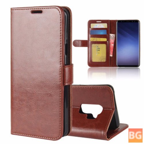 Leather Flip Card Slot for Samsung Galaxy S9