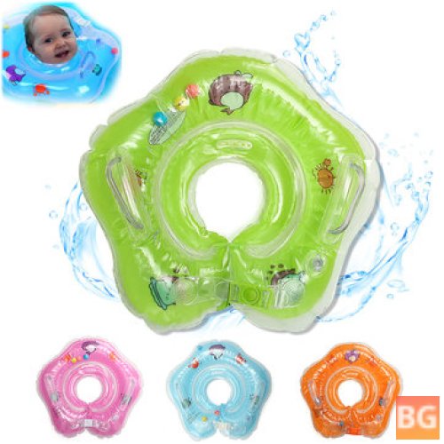 Baby Pool Bath Neck Floatation Ring with Built-in Belt