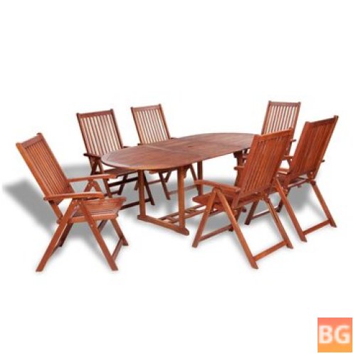 Dining Set with Table, Chairs, and Glasses