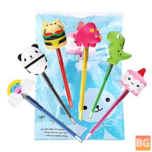 Pen Stress Relief Toys for Children - Panda, Unicorn, Cake - Animal, Slow Rising, Jumbo Size