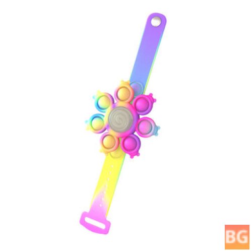 Bubble Silicone Fidget Toy for Children - Rotating