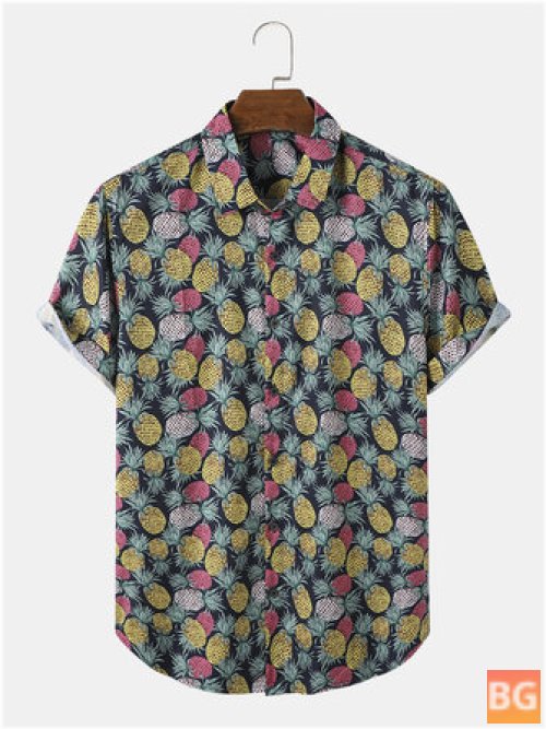 Street Button Shirts with Men's Funny Allover Print