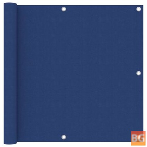 Balkonscherm 90x400 cm metallica blauw