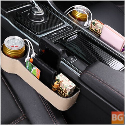 USB Car Charger - Car Seat Gap Storage Box