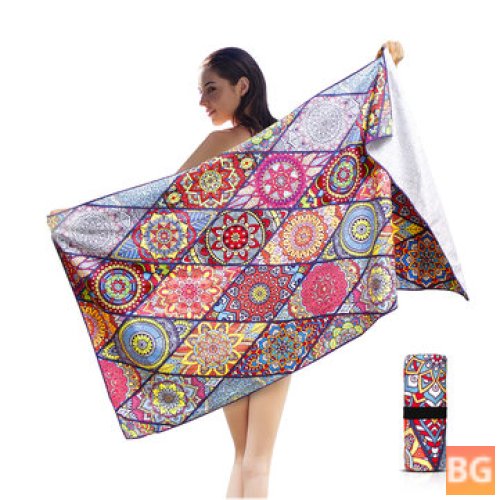 Beach Towel - Lightweight and Quick-Drying - Suitable for Beach Swimming Pool Water Sports