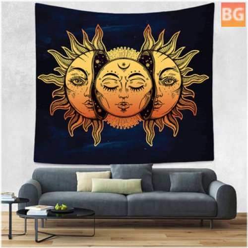 Bohemian Tarot Sun Pattern Tapestry - Living Room, Bedroom, and Wall Hanging Tapestry