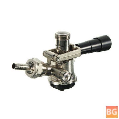Chrome Draft Beer Keg Coupler with Lever Handle - D Style System