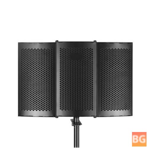 Microphone Acoustic Isolation Shield for Studio Use