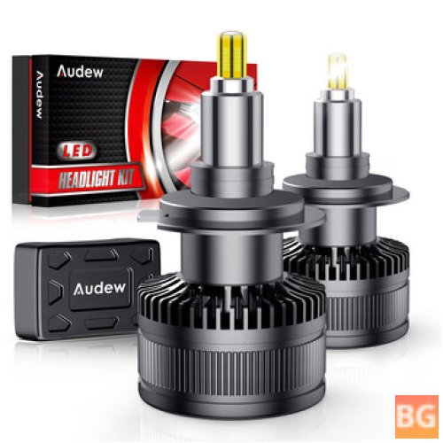 AUDEW 360 LED Car Headlights - Bright, Waterproof, and Easy to Install