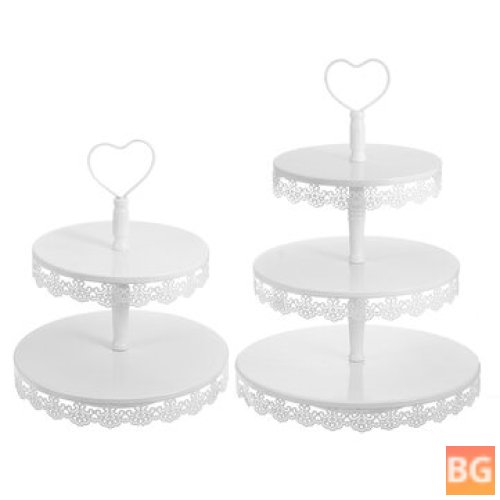 2-Tier Cake Stand for Tea Party and Wedding
