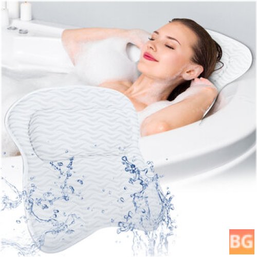 Spirity Ergonomic Bath Pillow with Neck and Back Support - Comfortable Bathtub Pillows for Relaxation