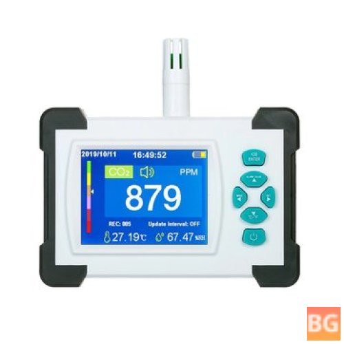 SR-510A Portable CO2 Meter with PDF Output Function - Carbon Dioxide Monitor