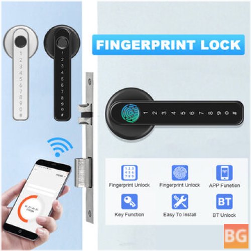 Touch ID Door Lock - Smart Entry Bluetooth Key APP Security