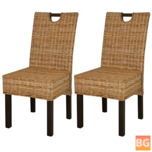 Chairs with Rattan and Wood