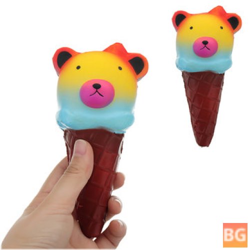 Soft Toy Bear with Ice Cream