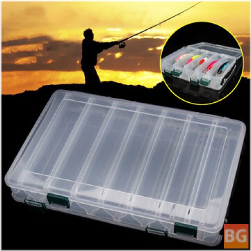 Fishing Tackle Box with Lures and Storage