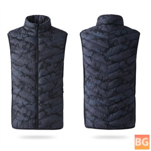 Women's Electric Warm Back Cervical Spine Hooded Winter Heating Vest Coat Jacket Thermal