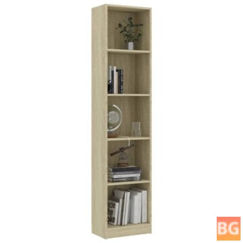 Chipboard Book Cabinet - Sonoma Oak