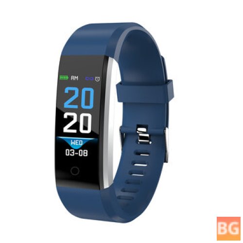 Touchscreen Wristwatch with Blood Pressure and Oxygen Monitor