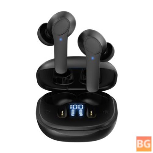 Bluetooth 5.0 Earphone with In-ear Mic and Deep Bass HD Audio - Waterproof and Smart
