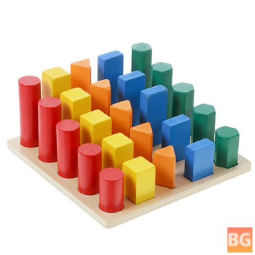 Wooden Toys for Kids - Shape and Color Learning