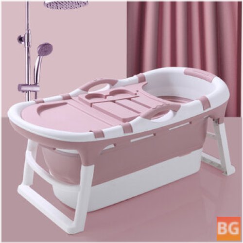 6866 Portable Folding Baby Bathtub with Surround Lock and Temperature Control