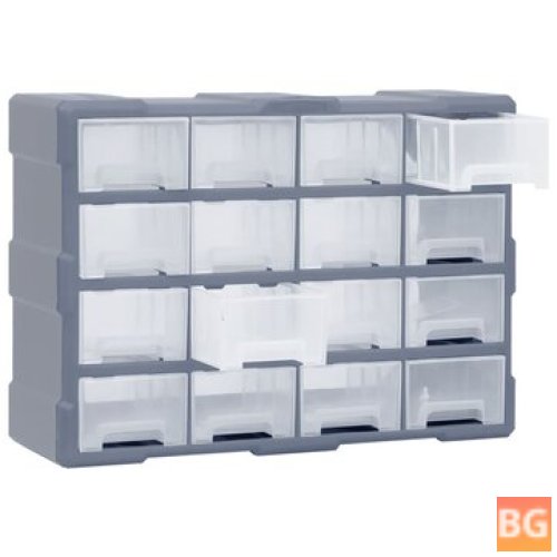 Organizer with 16 drawers, each 36x36x37 cm