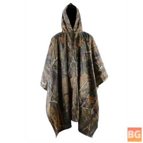 Camping Poncho - Waterproof and camouflage