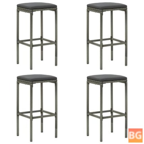 Gray Cushions for Bar Stools